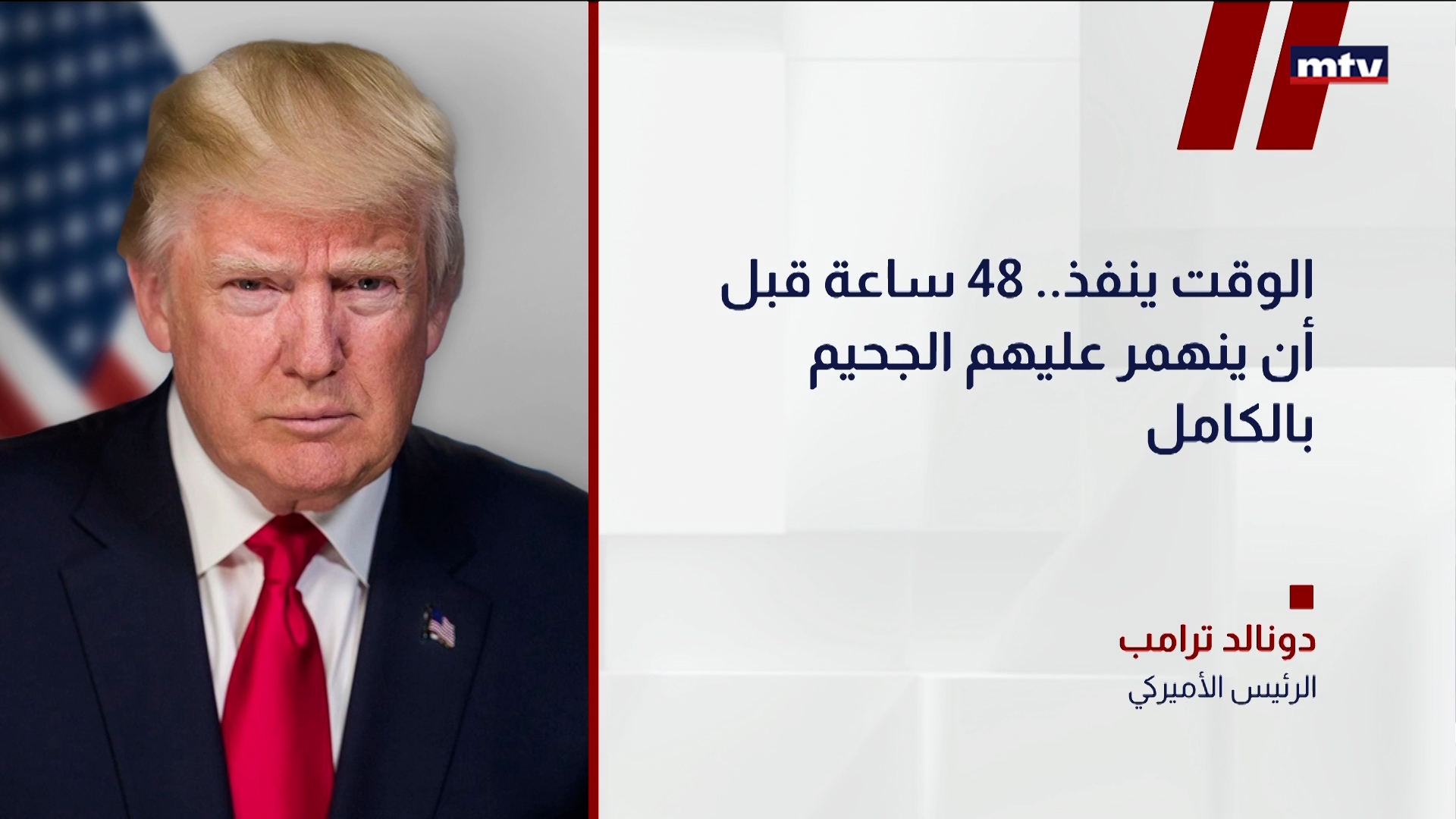 ترامب لإيران: 48 ساعة قبل الجحيم