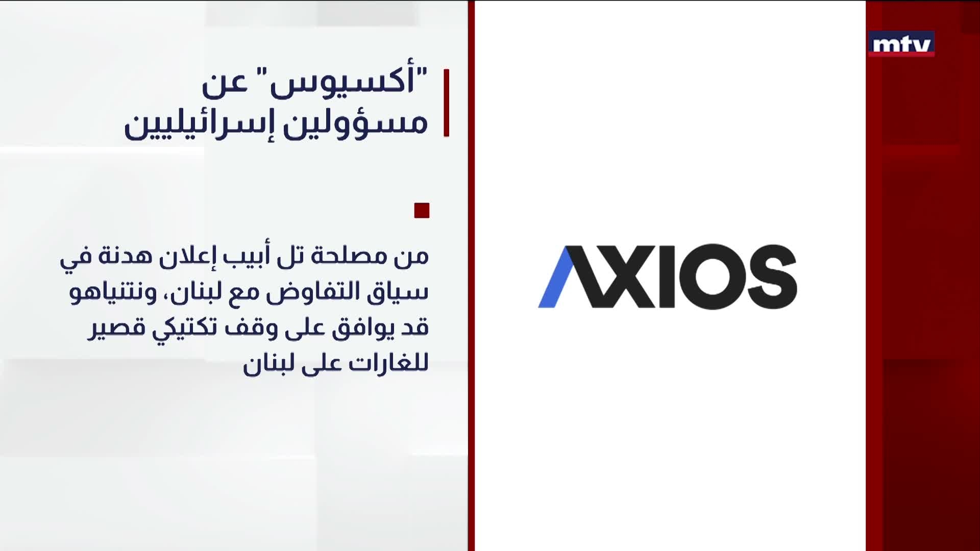 أكسيوس" عن مسؤولين إسرائيليين"