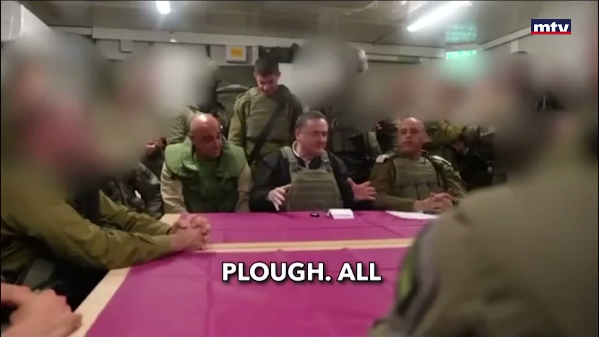 وزير الدفاع الإسرائيلي من جنوب لبنان