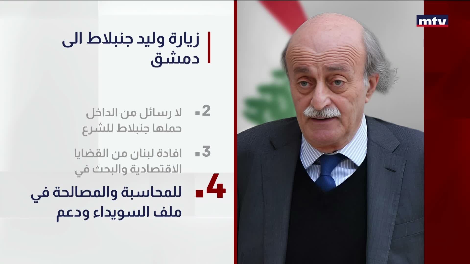 زيارة وليد جنبلاط الى دمشق