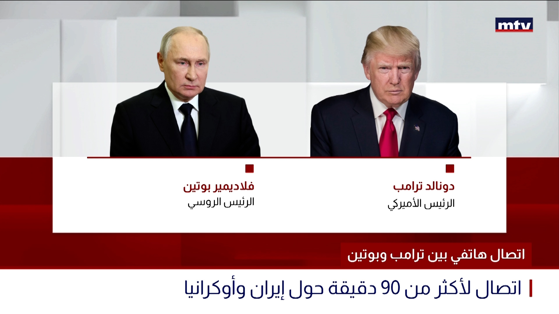 اتصال هاتفي بين ترامب وبوتين