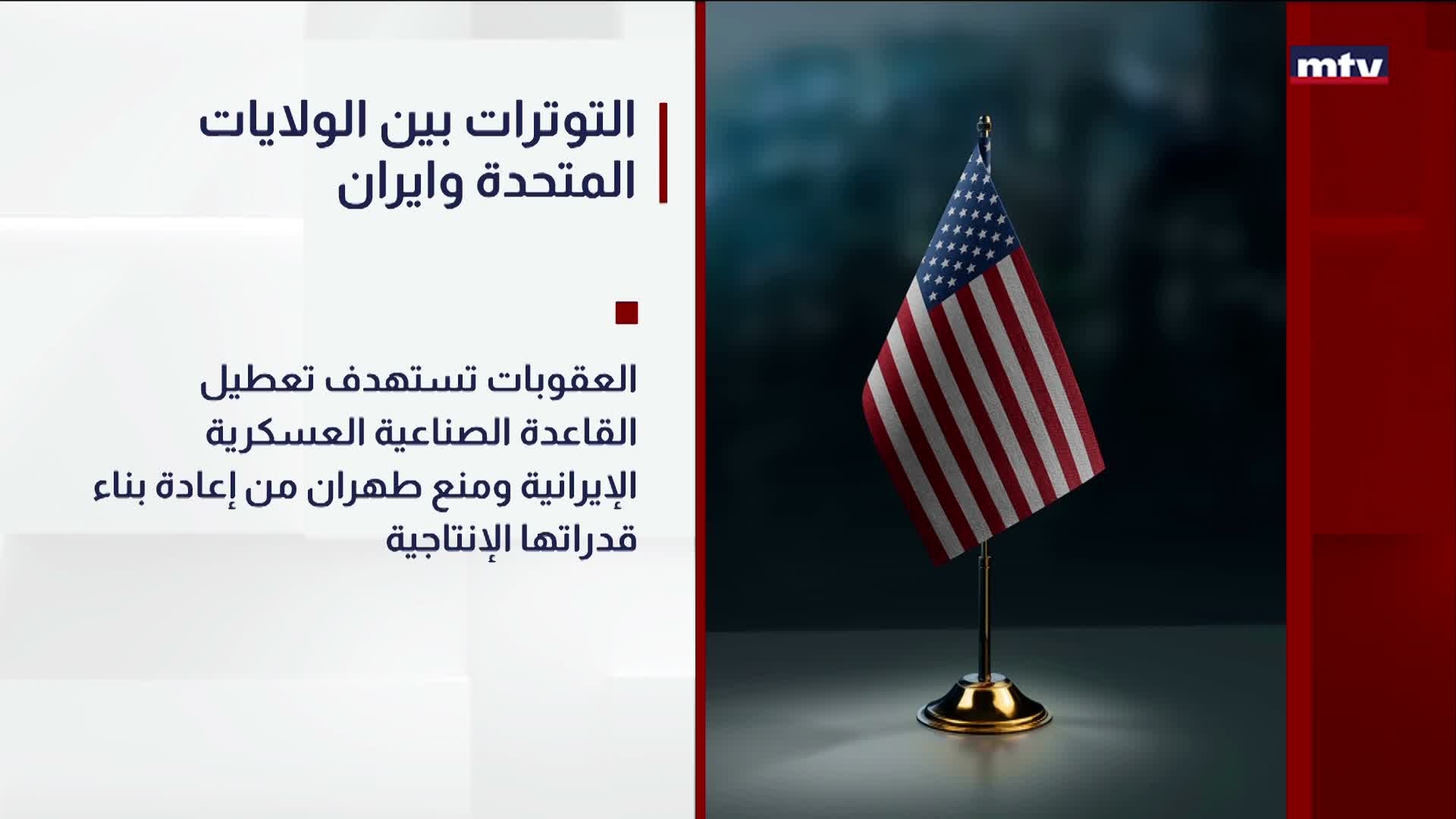 التوترات بين الولايات المتحدة وايران