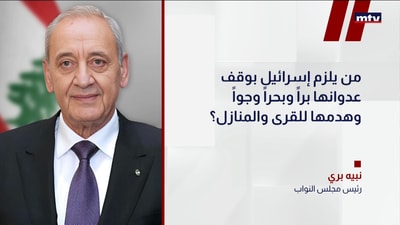 نبيه بري عبر أن بي ان