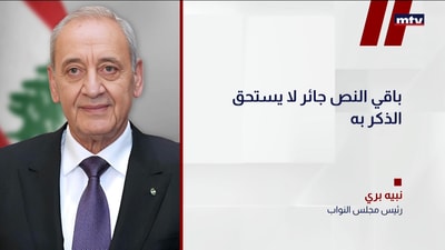 رئيس مجلس النواب نبيه بري