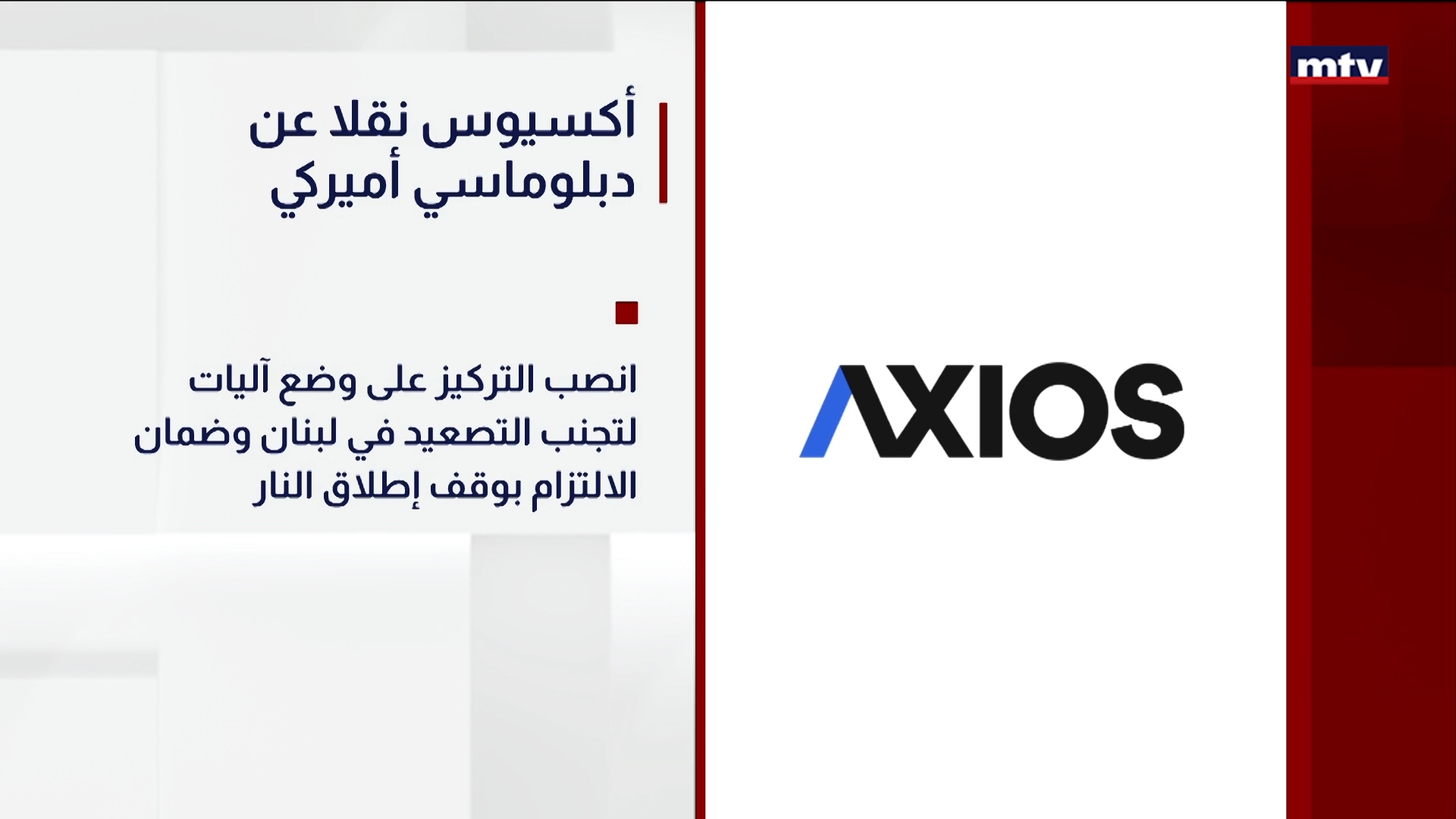 أكسيوس نقلا عن دبلوماسي أميركي