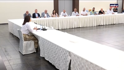 اجتماع رؤساء مراكز حزب القوّات اللبنانيّة في قضاء بشرّي