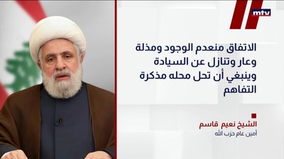 الأمين العام لحزب الله الشيخ نعيم ​قاسم