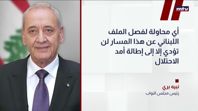 بري في حديث صحافي