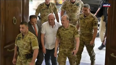 قائد الجيش في عين التينة