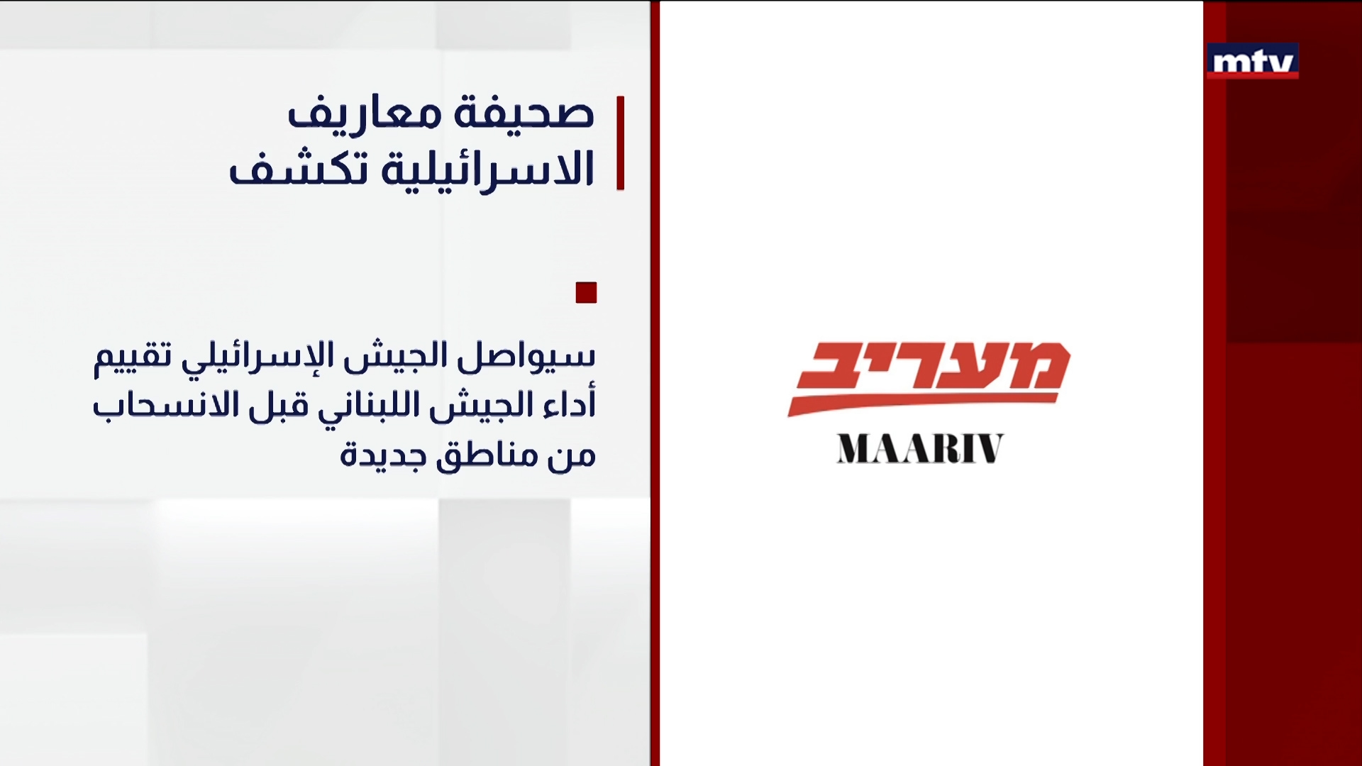 صحيفة معاريف الاسرائيلية تكشف