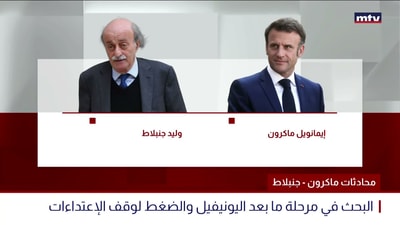 محادثات ماكرون - جنبلاط