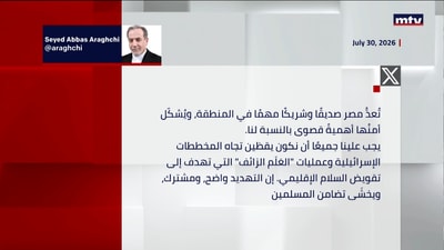 وزير الخارجية الإيرانية عباس عراقجي