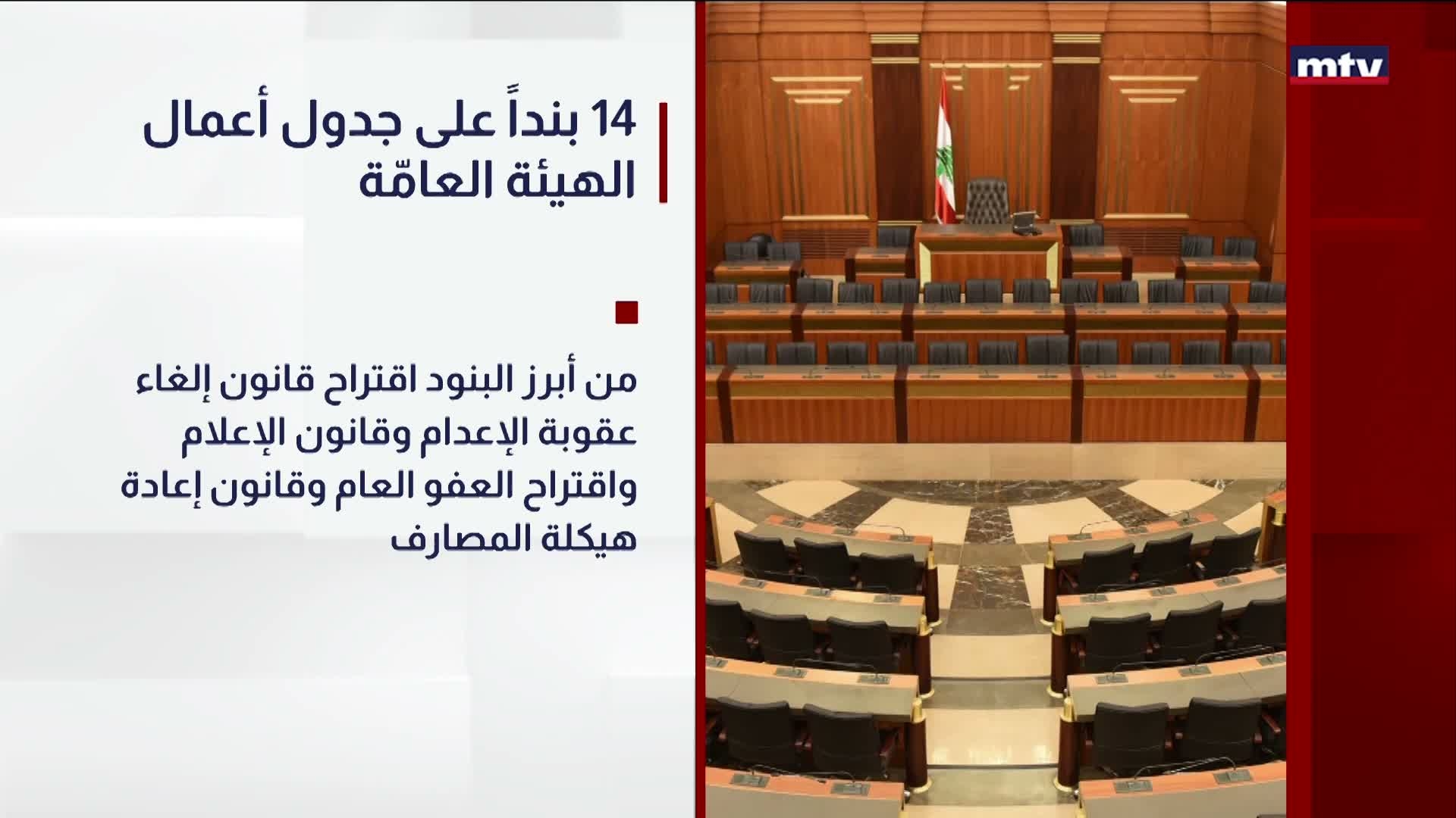 ١٤ بنداً على جدول أعمال الهيئة العامّة