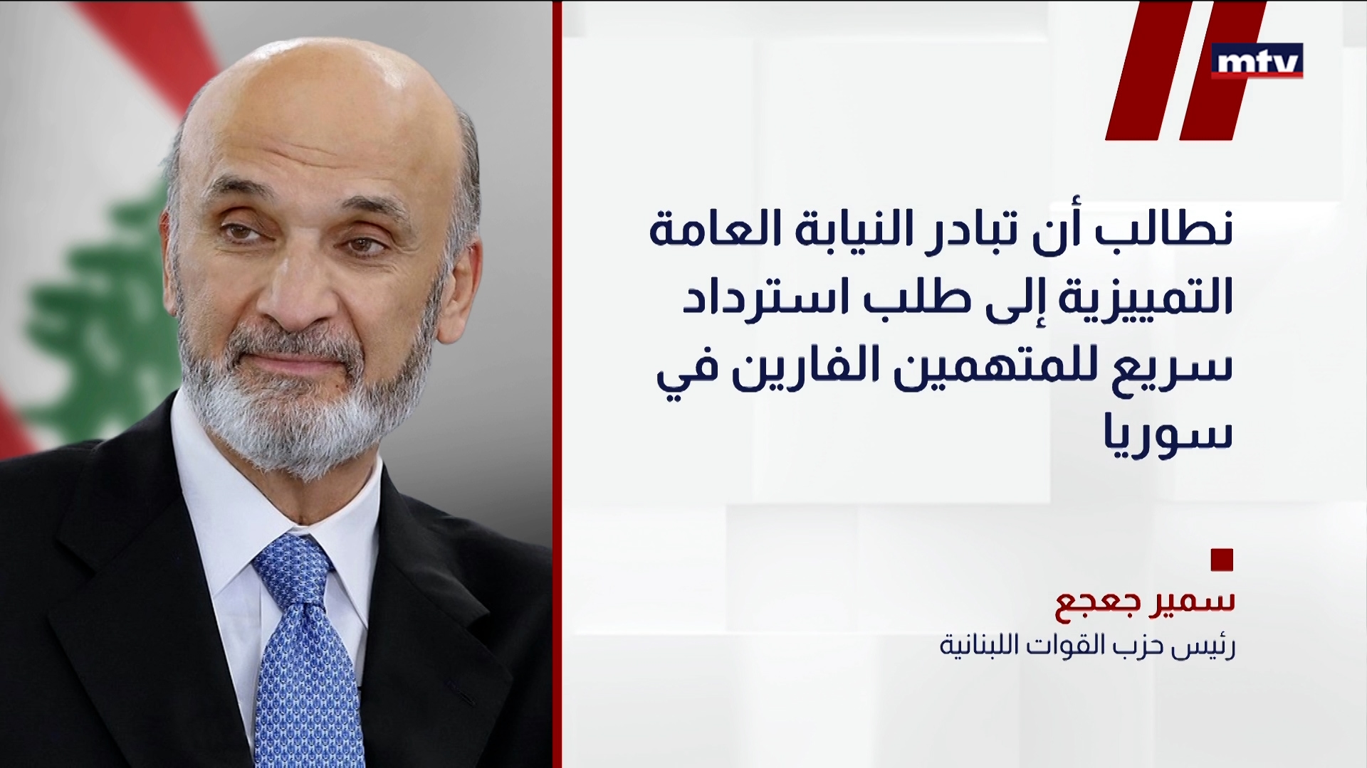 رئيسُ حزب القوات اللبنانية سمير جعجع