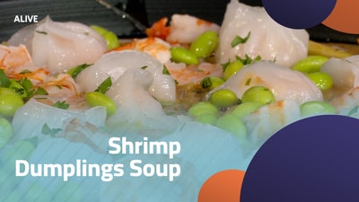 شوربة الشريمب دمبلنغس