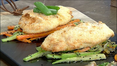 Chicken pane with coconut