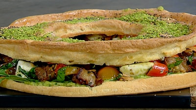Eclair dough with avocado