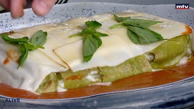 Lasagna with seafood