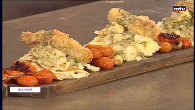 Escalope with mushroom sauce