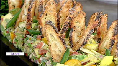 Bruschetta with vegetables