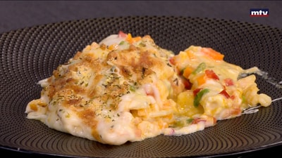 Prawn lasagna