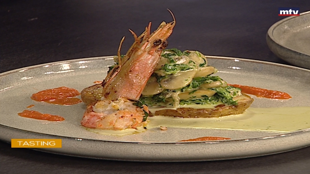 Grilled shrimp & potato