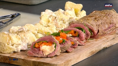 Veal fillet with cheese