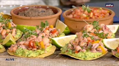 Seafood Tostada