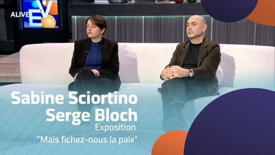 Sabine Sciortino - Serge Bloch -  Exposition “Mais fichez-nous la paix”