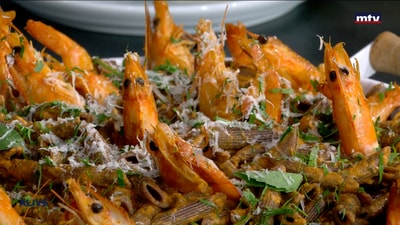 Shrimp penne with vodka