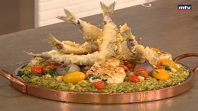 Fish with freekeh