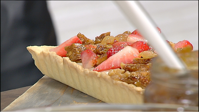 Tart with figs and rum