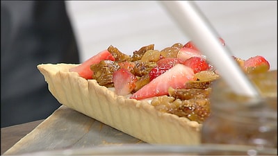 Tart with figs and rum