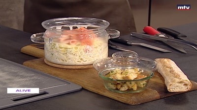 Salmon tagliatelle