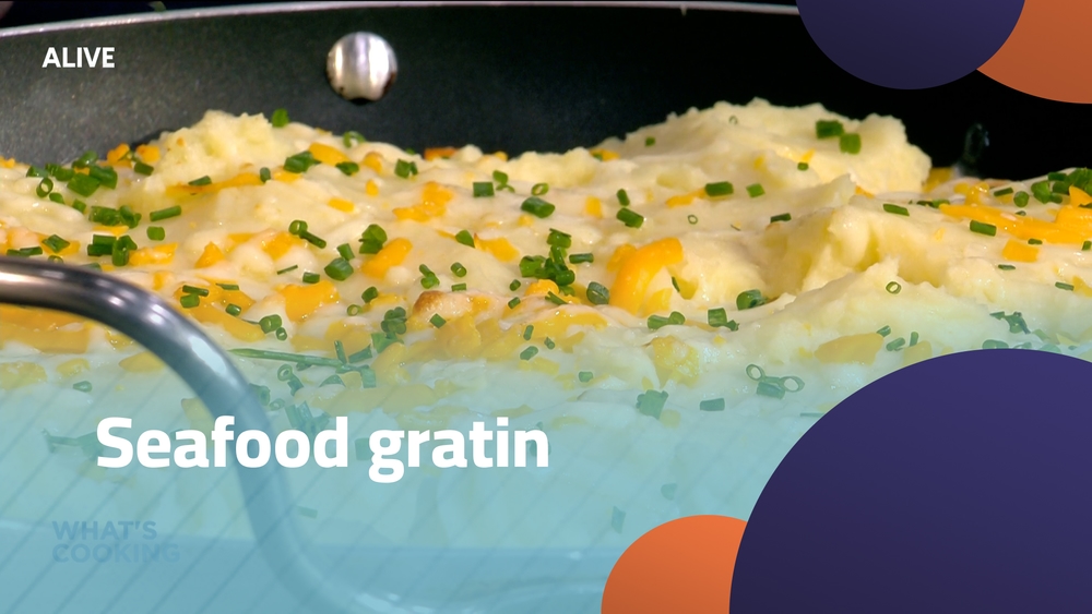 Seafood gratin