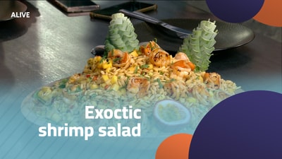 Exoctic shrimp salad
