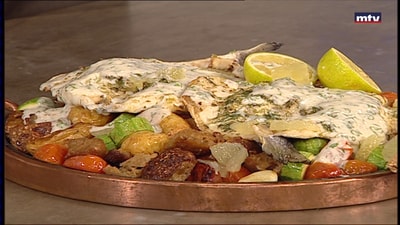 Fish with butter and cream