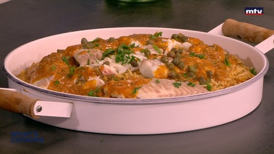 Fish with vegetables and spices