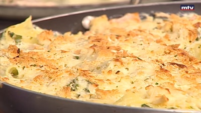 Salmon gratin