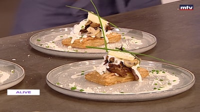 Mushroom Mille Feuille