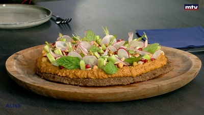 Kibbeh with muhammara