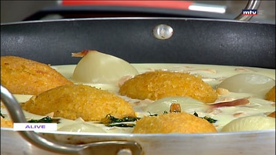 Pumpkin Kibbeh with cooked Yogurt