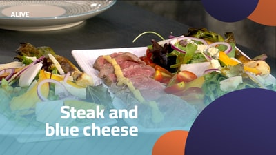 Steak and blue cheese