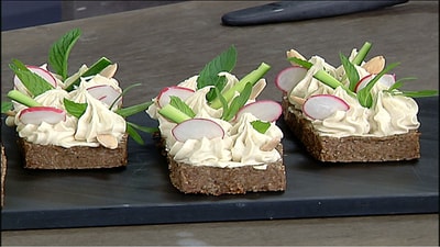 Kebbeh with Hummus