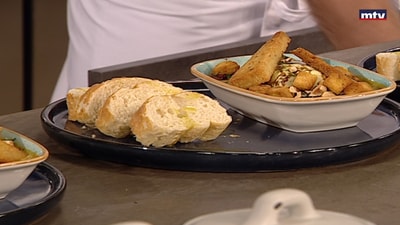 Oven roasted goat cheese