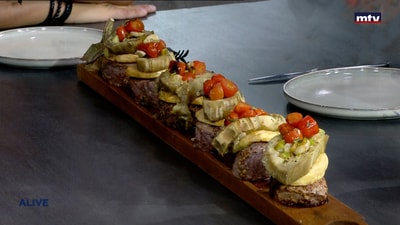 Steak with mushroom