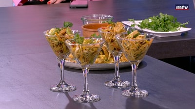 Crab and prawn salad