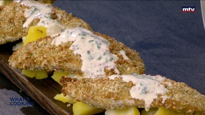 Fish fillet with almonds