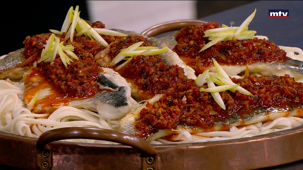 سمك مع العسل والثوم