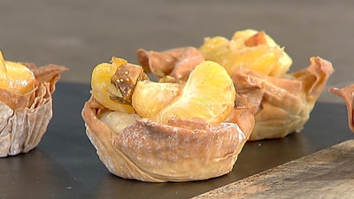 Tart with semolina and figs